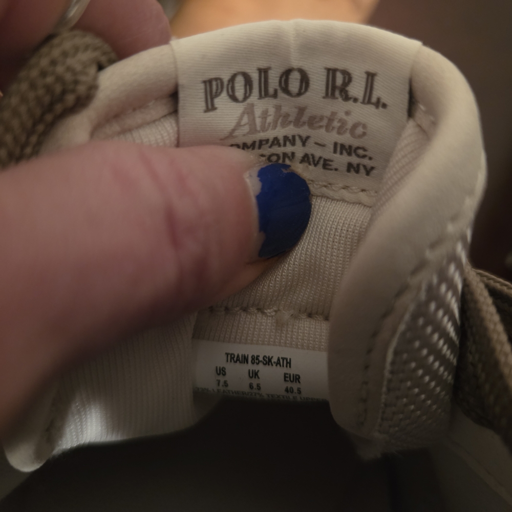 Polo by Ralph Lauren Men's Tan Sneakers - Picture 4 of 5